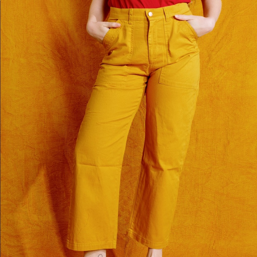 Big Bud Press mustard yellow work pants